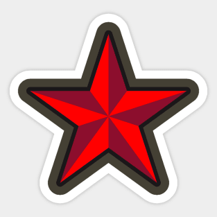 Red Star Outline / Étoile Rouge Contour / Estrella Roja Contorno Sticker